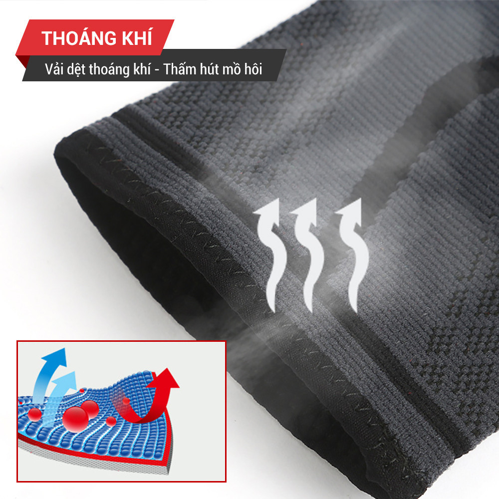 Mô tả Băng quấn bảo vệ khuỷu tay Aolikes hỗ trợ tập luyện chơi thể thao chất liệu vải thun co giãn thoáng mát - 5