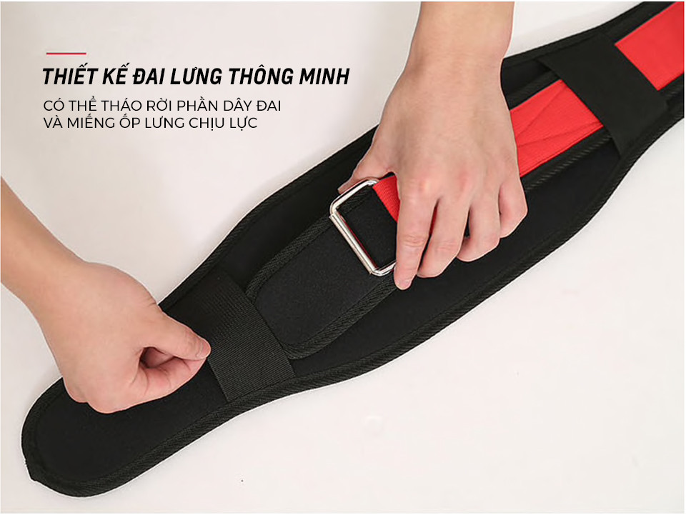 Mô tả Đai lưng gánh tạ tập gym chuyên nghiệp Aolikes AL7983 - 2