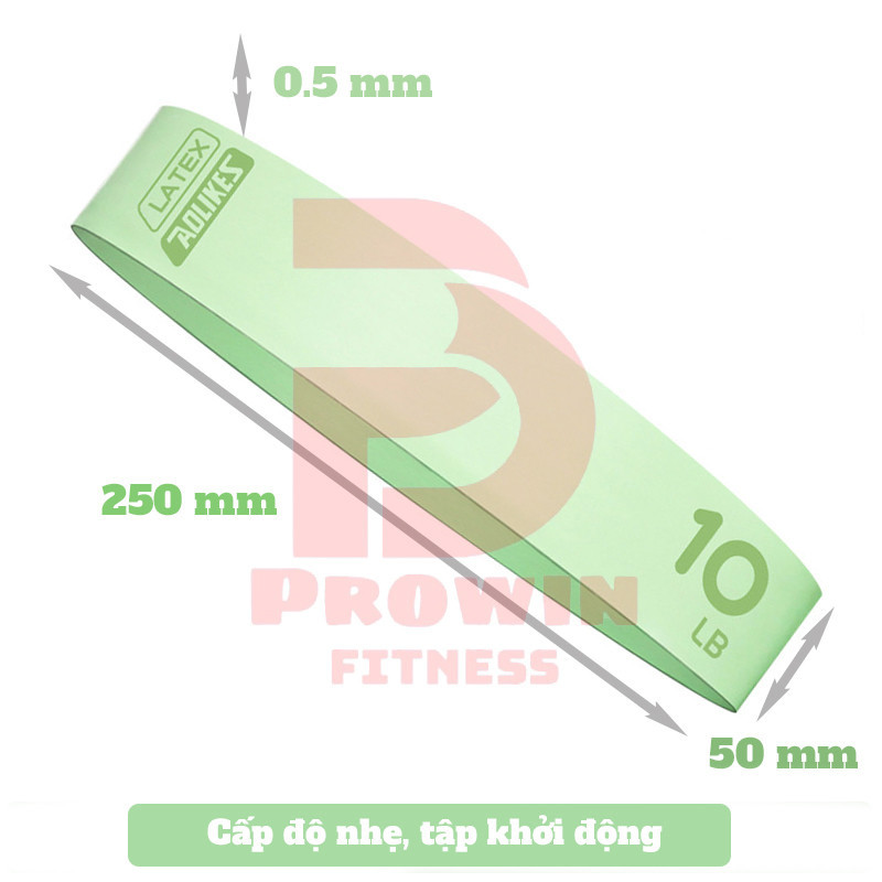 Mô tả Dây Kháng Lực Miniband AoLikes Version 2024 Tập Mông Đá Bóng Yoga Cao Su Cao Cấp - 6