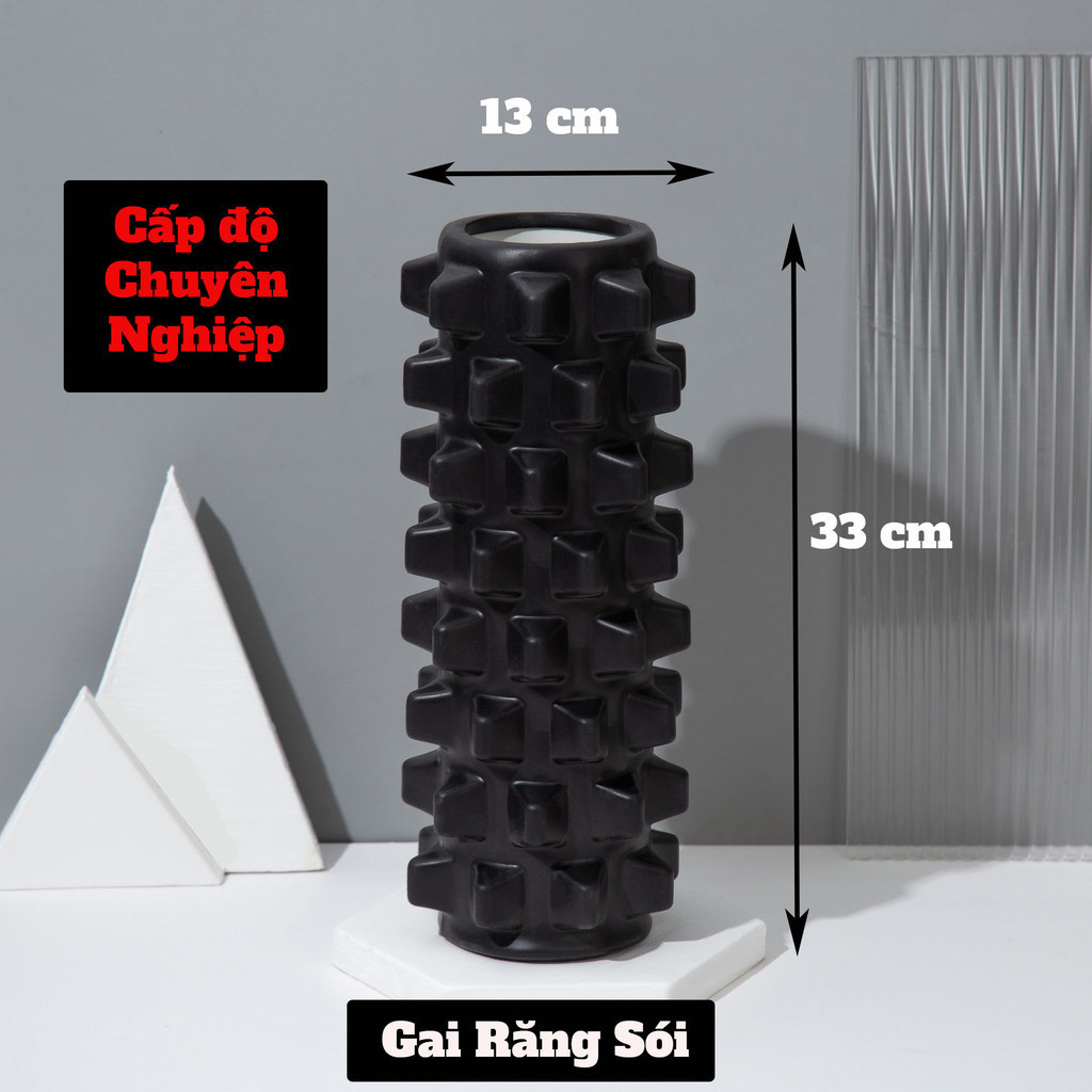 Mô tả Con lăn giãn cơ Foarm Roller Massage tập gym Yoga thể thao cao cấp Prowin Fitness - 4