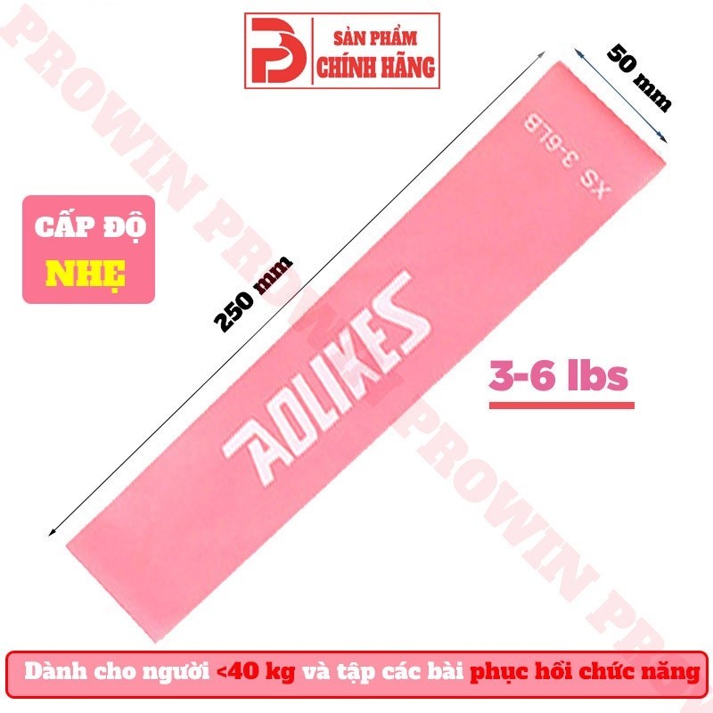 Mô tả Dây miniband Aolikes kháng lực tập gym chân mông tay đùi cao su đàn hồi nam nữ - 5