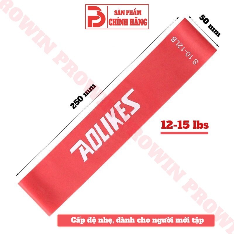 Mô tả Dây miniband Aolikes kháng lực tập gym chân mông tay đùi cao su đàn hồi nam nữ - 6