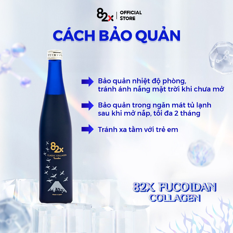 Mô tả Nước Uống Collagen 82X FUCOIDAN Cao Cấp Chai 500ml - Tăng Độ Đàn Hồi Cho Da Căng Mịn, Gọn Dáng [DATE T7/2025] - 6