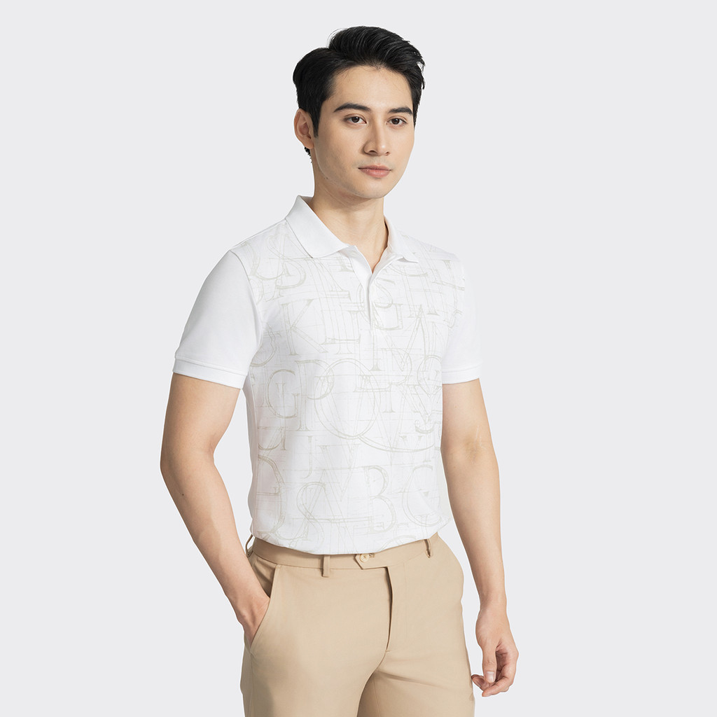 Mô tả Áo Polo Nam INSIDEMEN Tay Ngắn Họa Tiết In Slim fit IPS006AZ - 1
