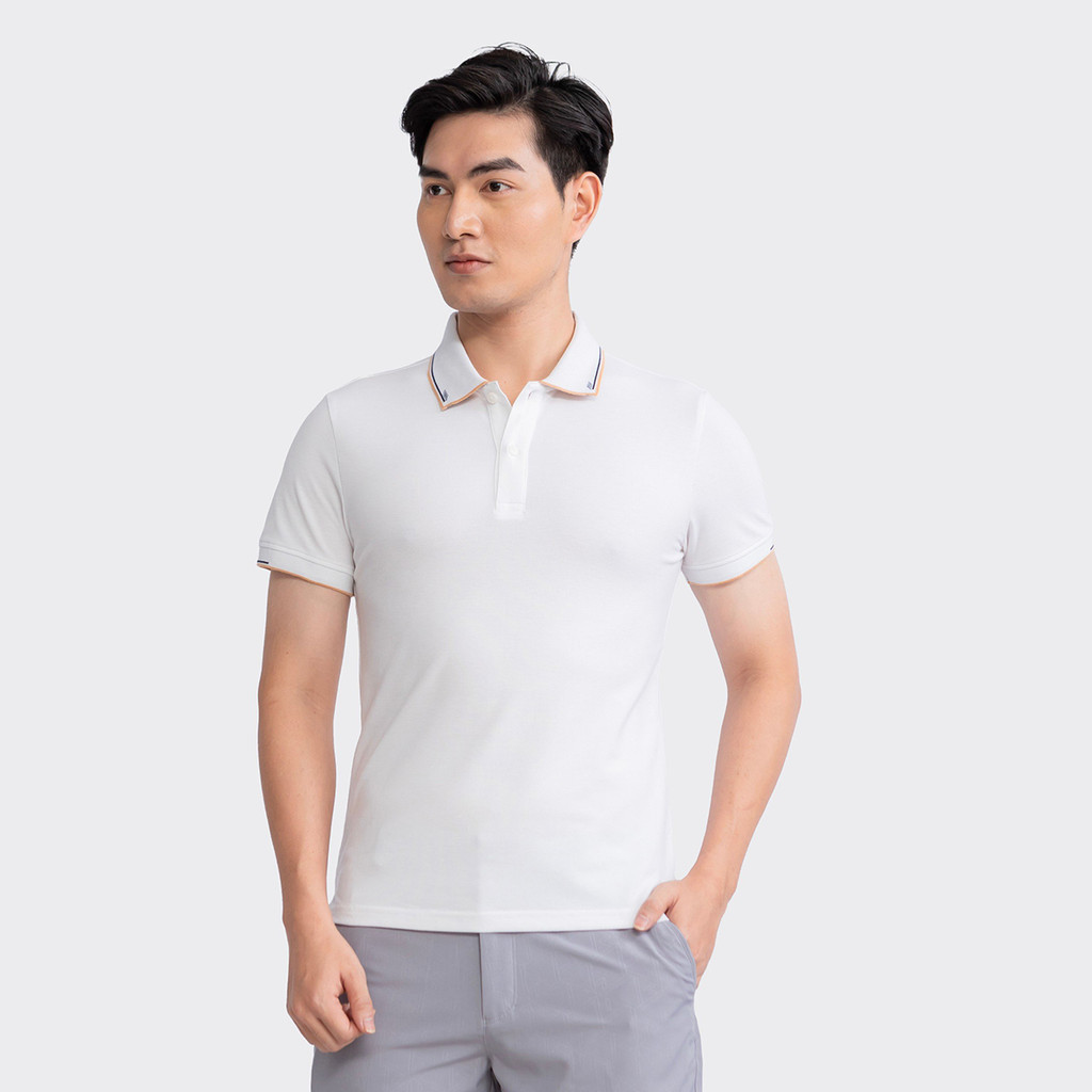 Mô tả Áo polo Nam INSIDEMEN Tay Ngắn Cổ Bẻ Họa Tiết Trẻ Trung Regular Fit IPS025S3 - 4