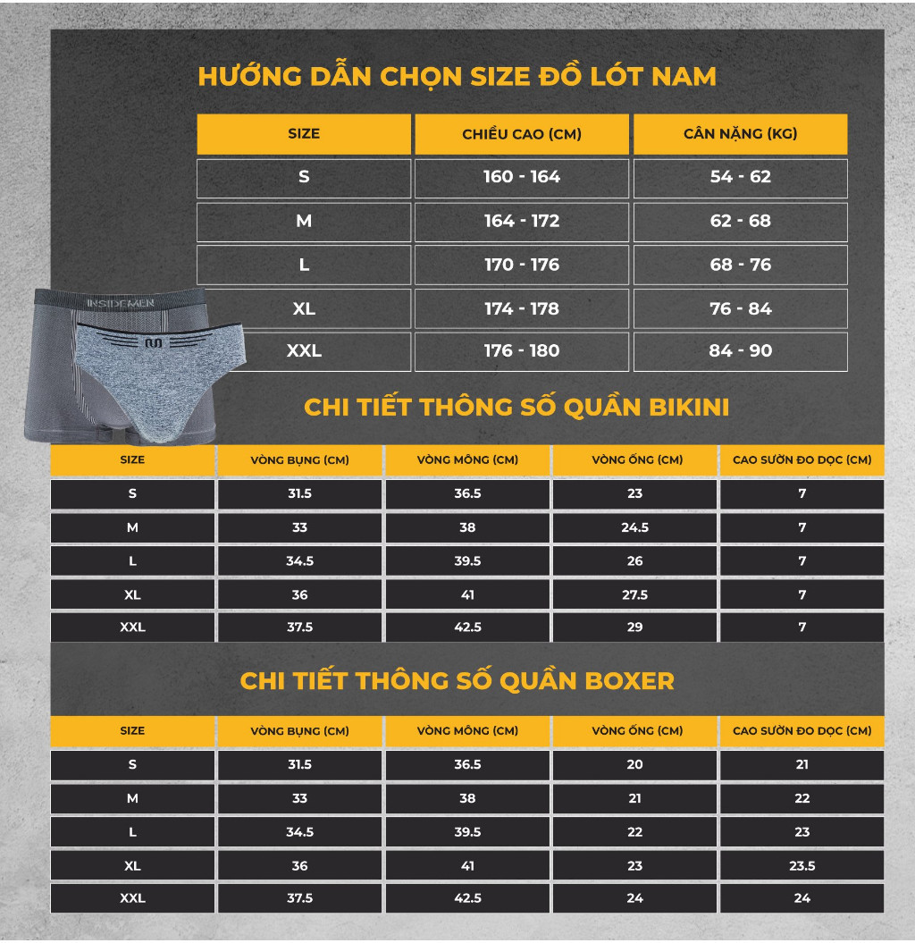 Mô tả Quần lót nam tam giác INSIDEMEN cao cấp kiểu Brief thiết kế không đường may chất liệu mềm mịn siêu thoáng IBF001 - 1