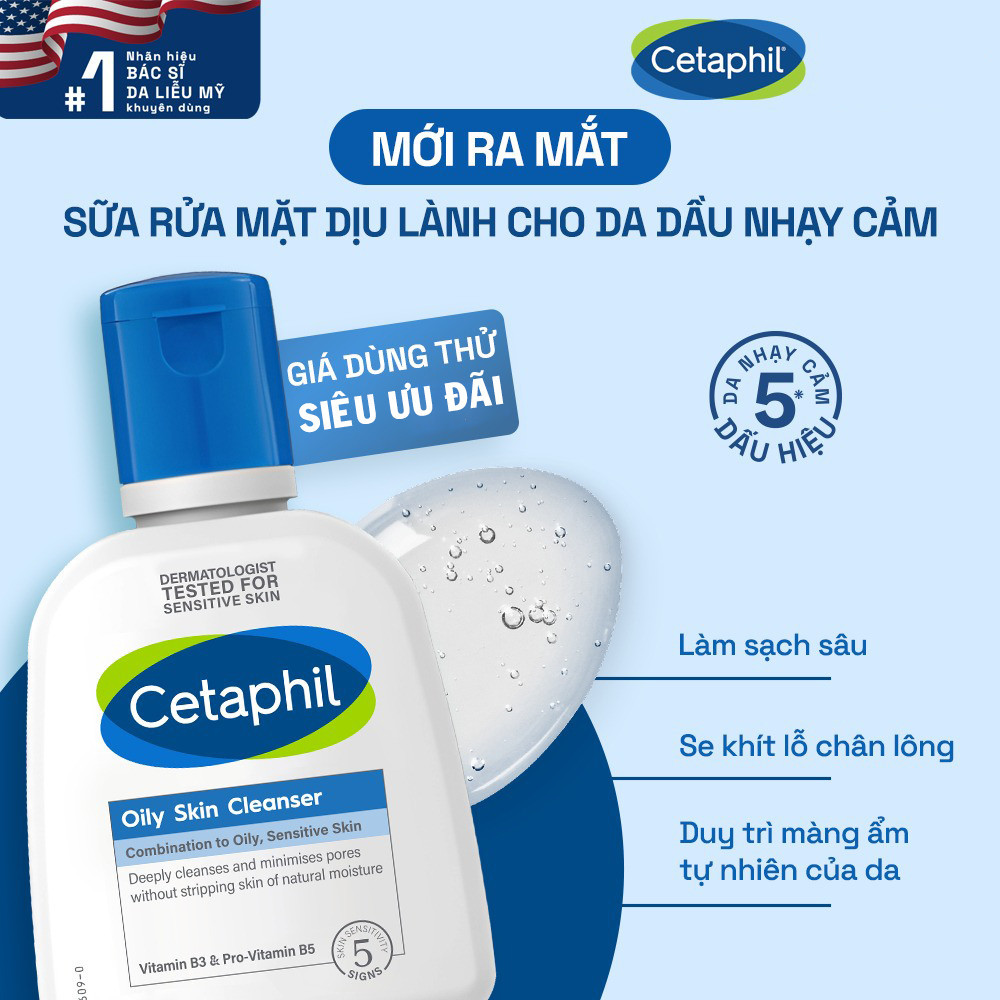Sữa Rửa Mặt Cetaphil Cho Mọi Loại Da (Oily/Gentle/Hydrating) Skin Cleanser 125ml/250ml/236ml/473ml/500ml- Dr Thêm | Shopee Việt Nam