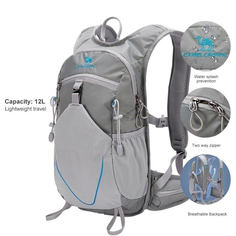 Mô tả CAMEL CROWN 12L chạy bộ thể thao đường mòn chạy xe đạp ba lô leo núi ngoài trời - 5