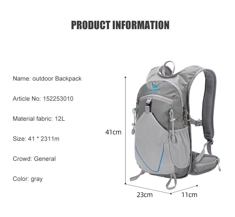 Mô tả CAMEL CROWN 12L chạy bộ thể thao đường mòn chạy xe đạp ba lô leo núi ngoài trời - 6