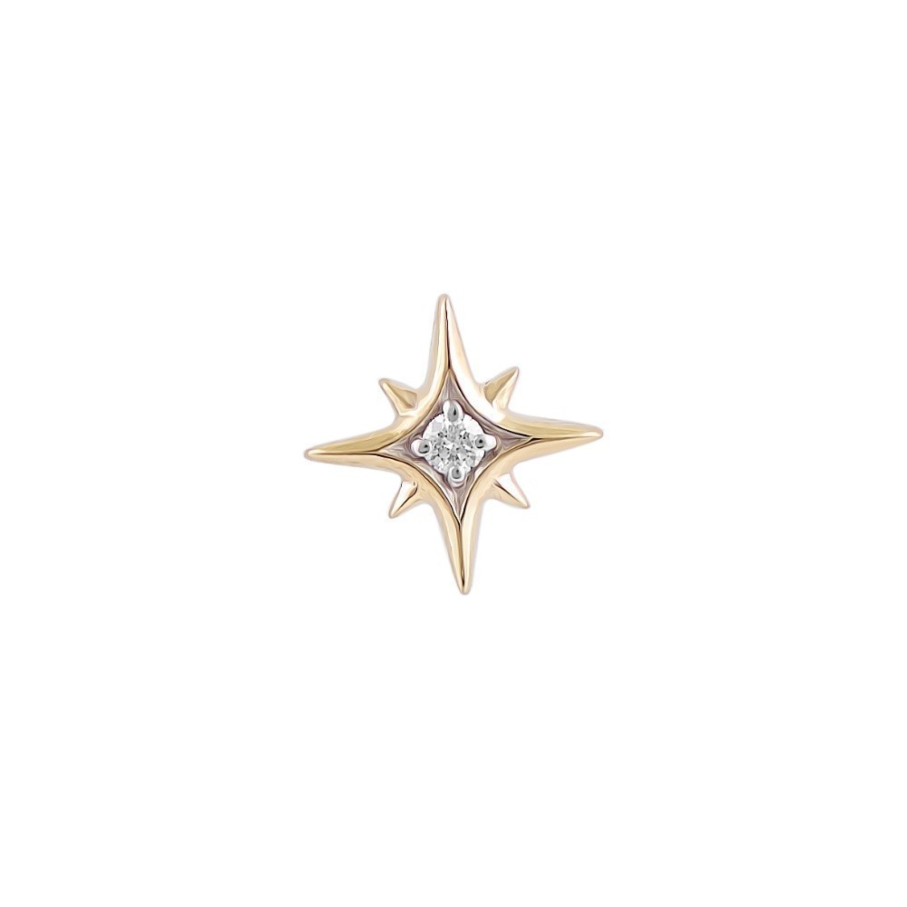 Mô tả PRIMA Bông Tai Kim Cương -  9K - Ngôi sao lấp lánh (1 chiếc) - BST Monochic - 991E1564 - 1