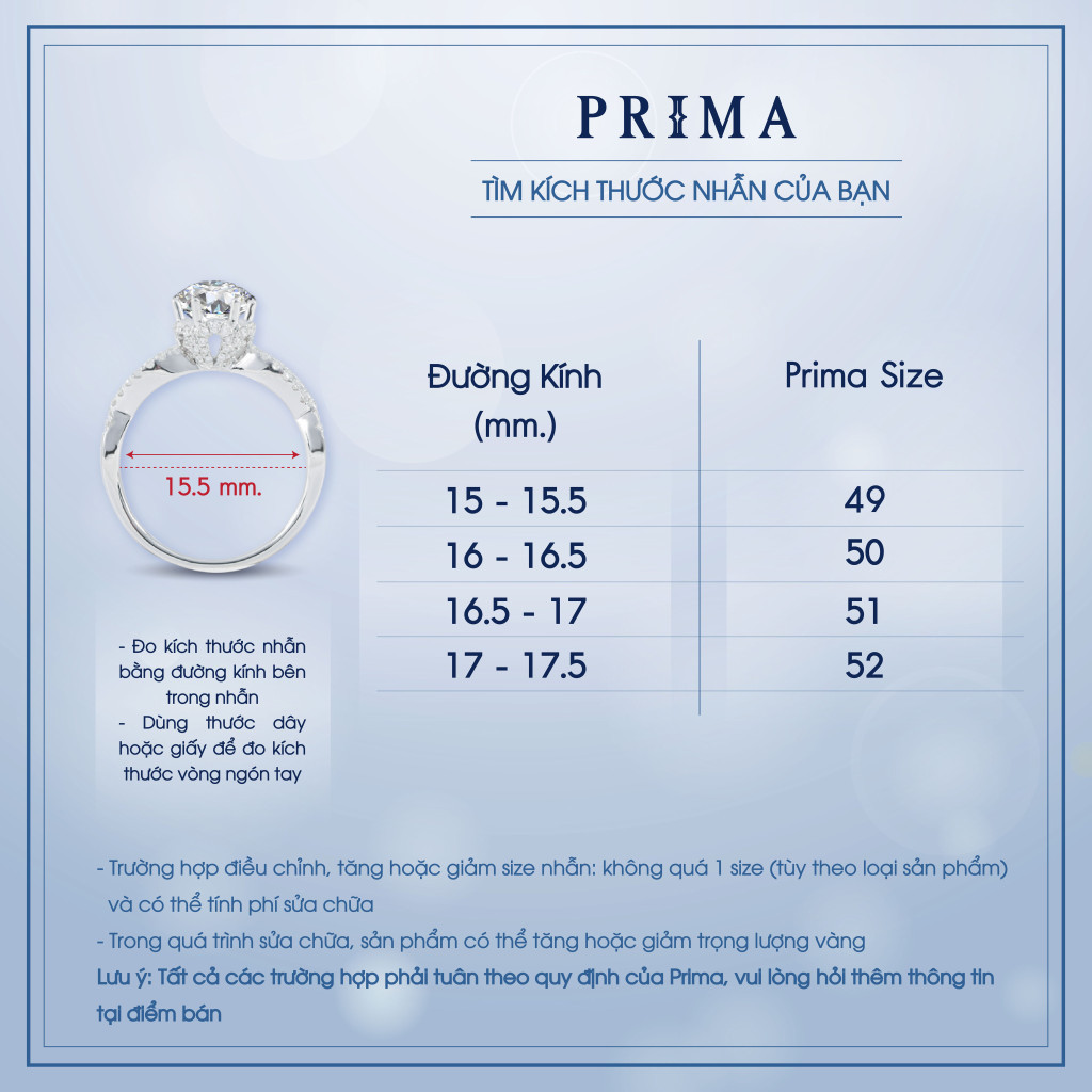 Mô tả PRIMA Nhẫn Kim Cương -  Vàng 9K - BST ROSANNA - Hoa Hồng Kiêu Sa - 991R5083 - 2