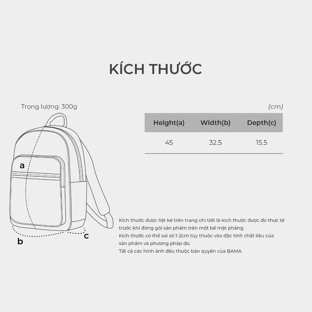 Mô tả Balo du lịch BAMA Essential Backpack chống nước nhiều ngăn laptop 15 6 inch - 1