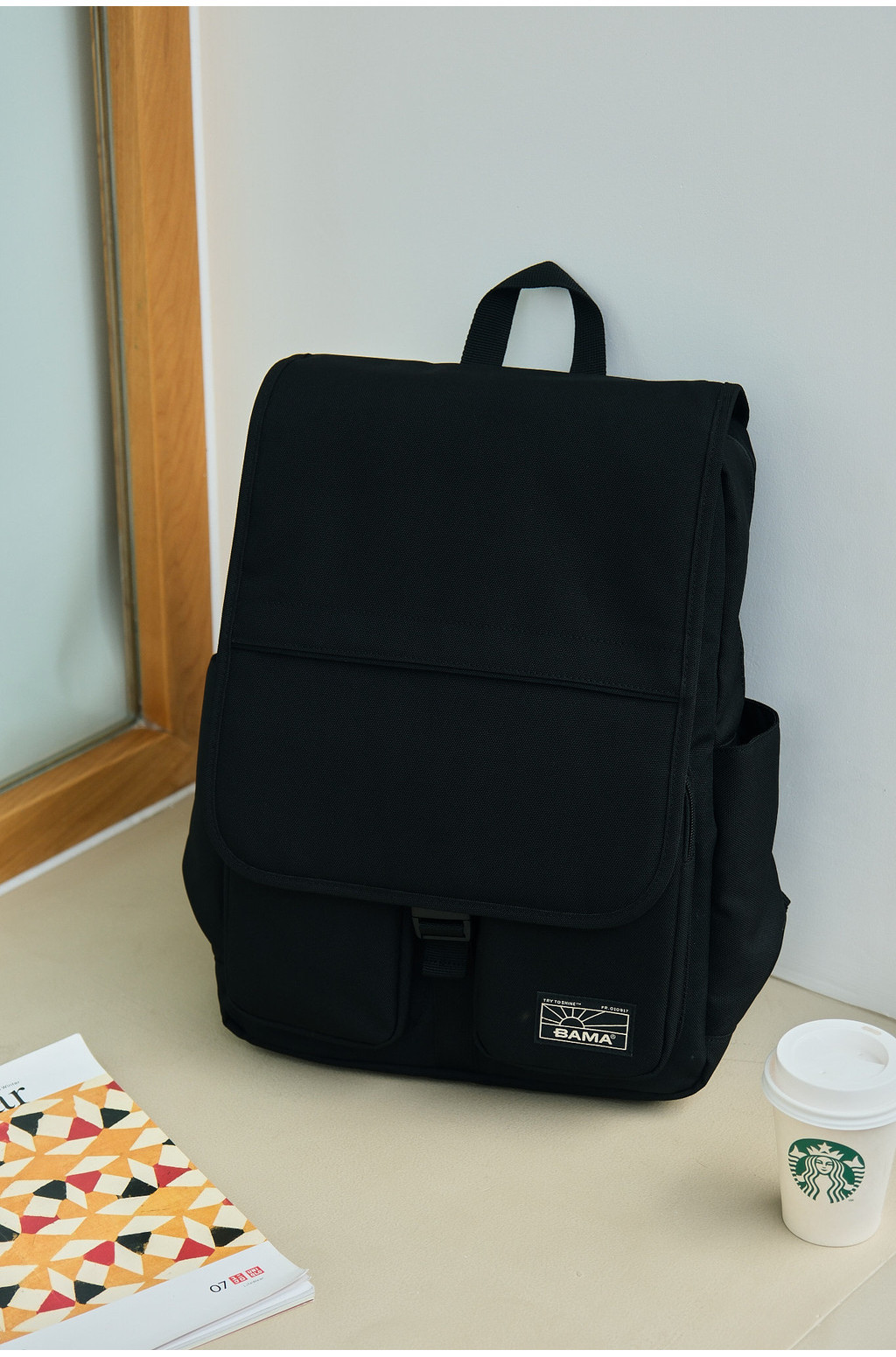 Mô tả Balo nam nữ đi học đi làm BAMA New Basic Backpack NB107 chống nước nhiều ngăn đựng laptop 15 6 inch - 1