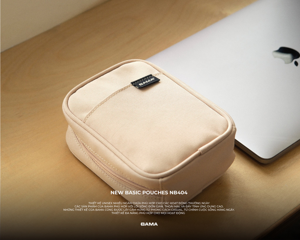 Mô tả Túi đa năng BAMA New Basic Pouches NB404 đựng đồ đa năng đựng mỹ phẩm đồ dùng cá nhân kháng nước thời trang - 1