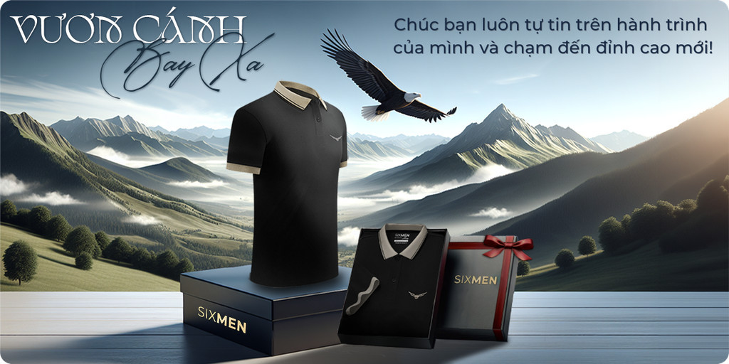 Mô tả Áo polo nam cao cấp DAVIN EAGLE [Tặng Kèm Hộp Quà Xịn] Vải FeelMax thoáng mát, thanh lịch - SIXMEN - 1