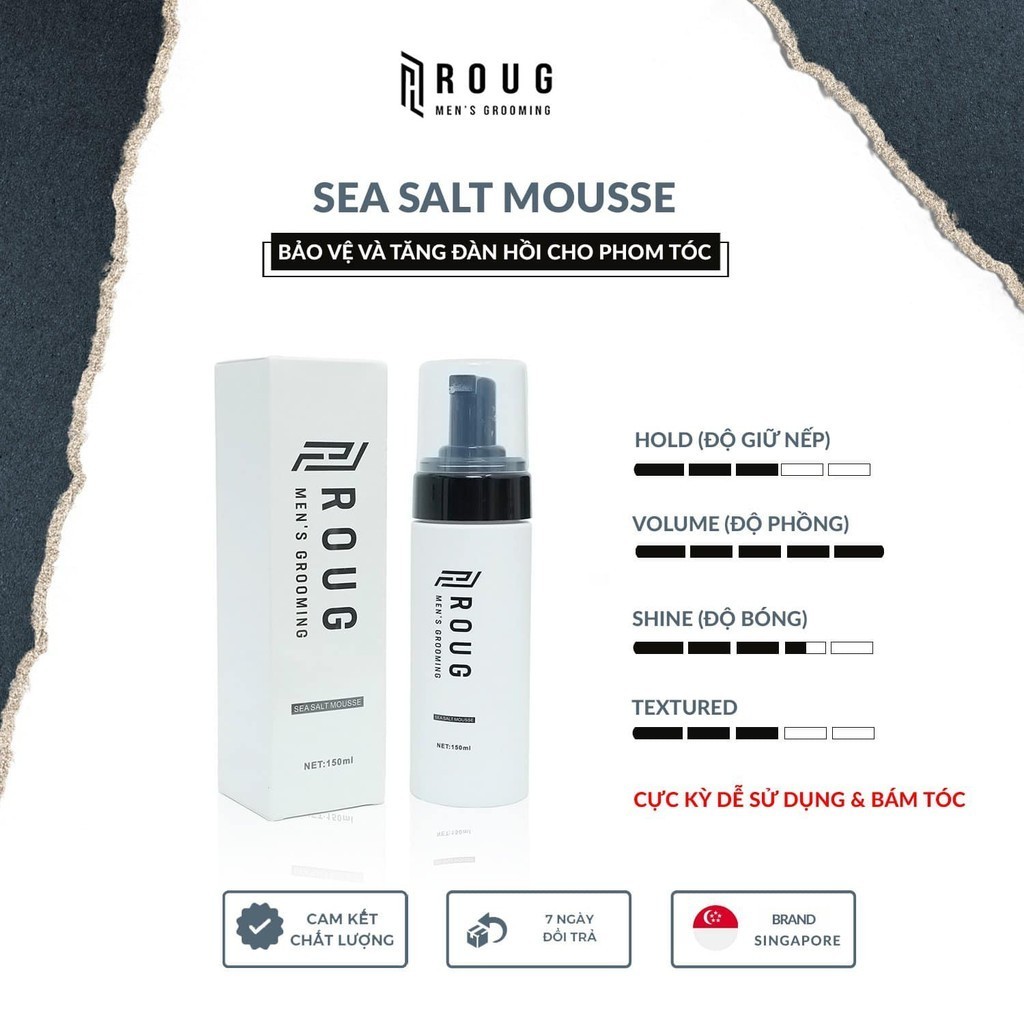 Bọt tạo kiểu Pre-styling Roug Sea Salt Mousse Tạo phồng tóc - Cung cấp ...