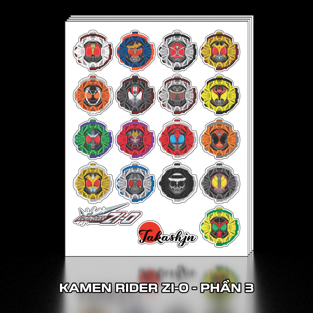 Sticker Decal trang trí dán Kamen Rider | Shopee Việt Nam