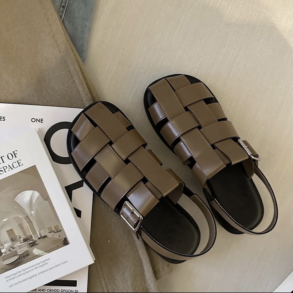 Mô tả Dép sandal nữ quai đan FAROSA - TH33 giày sục nữ quai hậu rọ đan lên chực xinh - 1