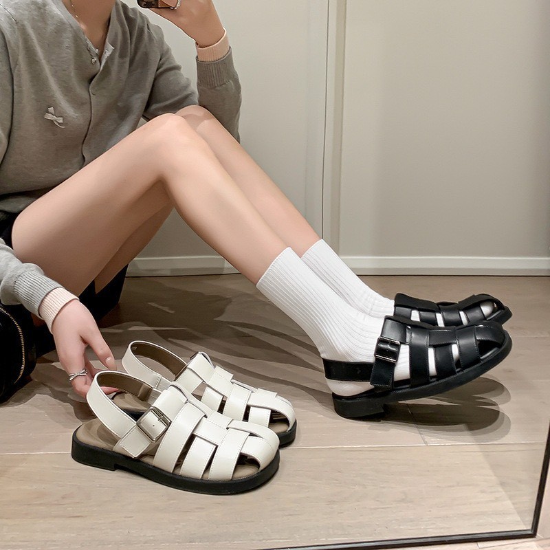 Mô tả Dép sandal nữ quai đan FAROSA - TH33 giày sục nữ quai hậu rọ đan lên chực xinh - 4