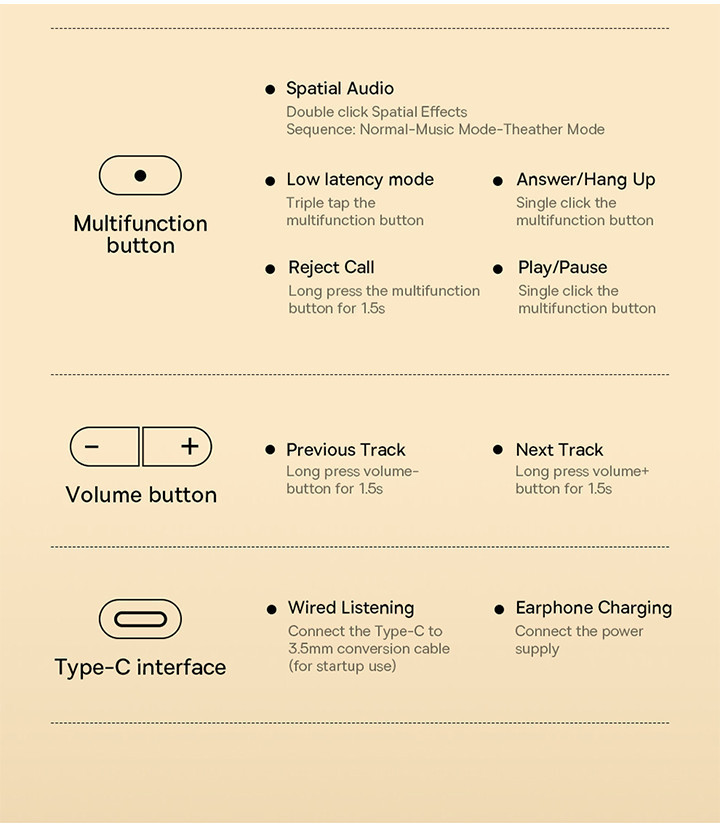 Mô tả Tai nghe Bluetooth chụp tai Baseus Bowie D05 không dây Bluetooth 5.3 chống ồn ANC 70h - 11
