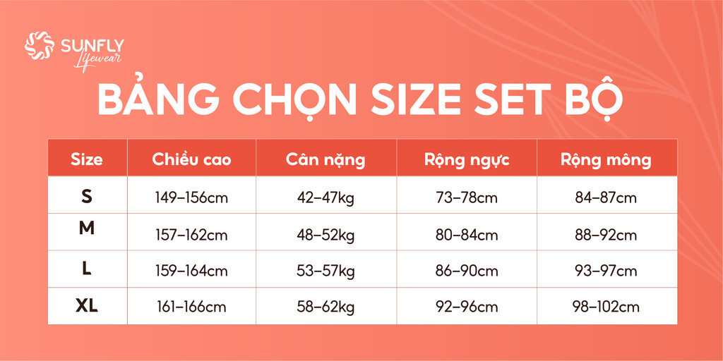 Mô tả Set đồ nữ SUNFLY chất thun tăm áo cộc quần suông dài SFB3054 - 4