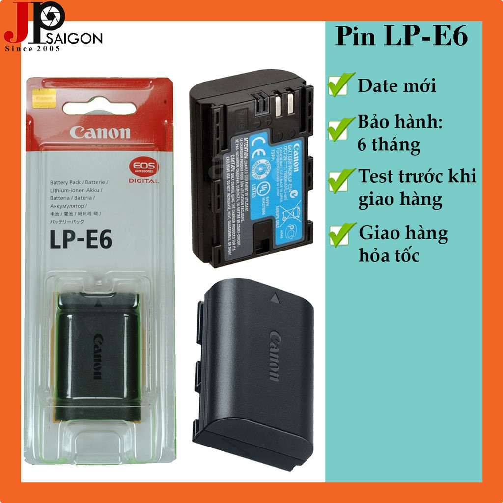 1 Pin thay thế pin máy ảnh Canon LP-E6 | Shopee Việt Nam