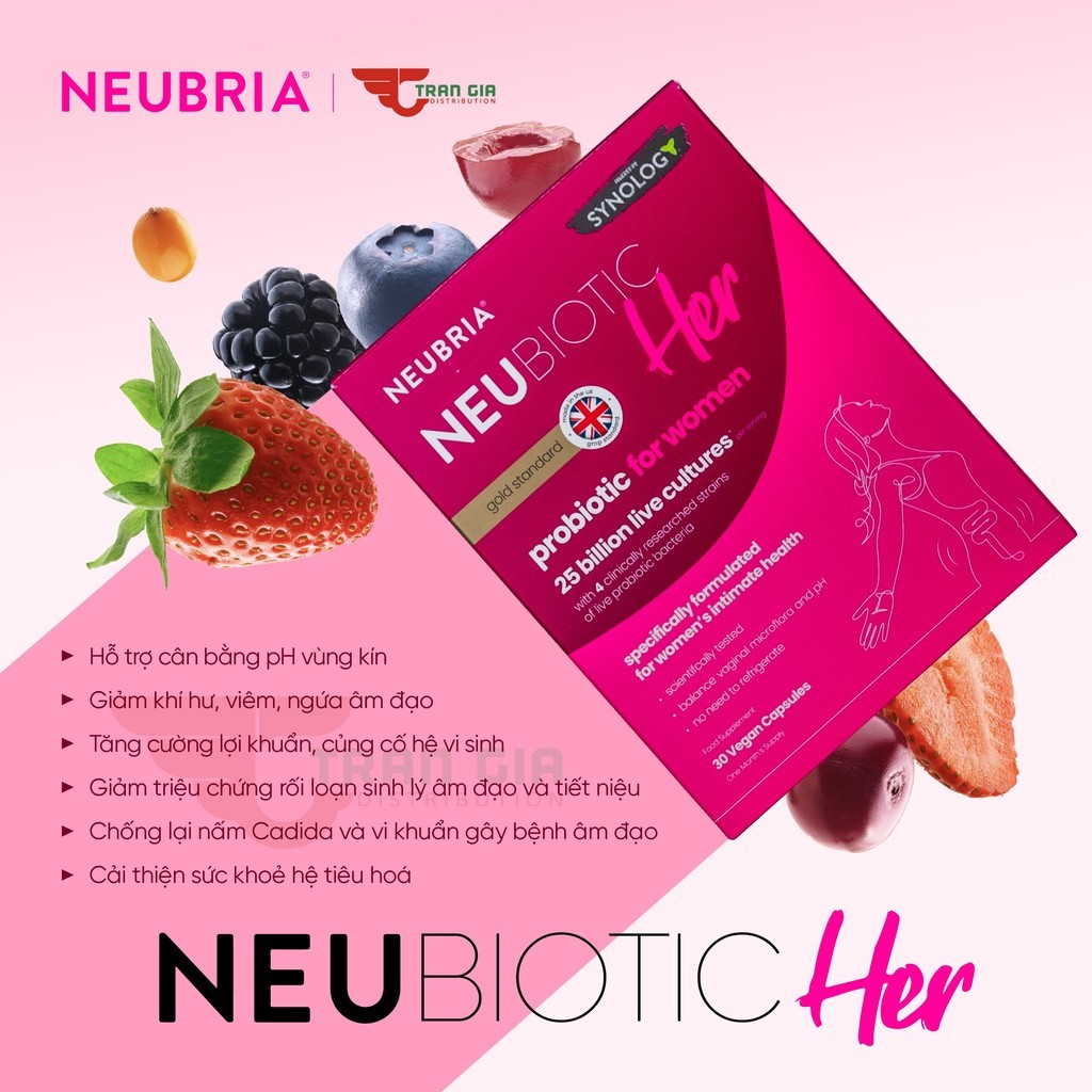 Mô tả Men vi sinh Neubiotic Her ngăn ngừa vấn đề phụ khoa, bổ sung lợi khuẩn, cải thiện hệ tiêu hoá 30 viên/ hộp - Mới - 4