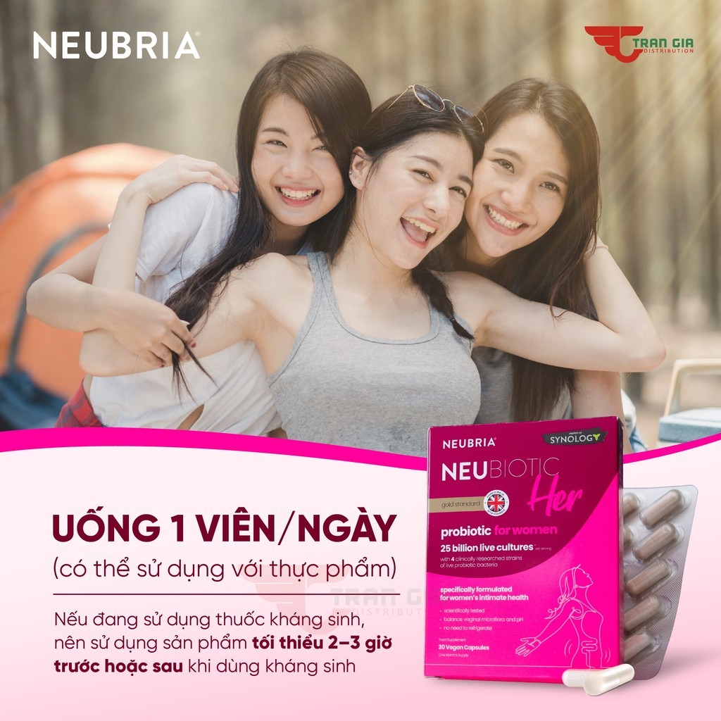 Mô tả Men vi sinh Neubiotic Her ngăn ngừa vấn đề phụ khoa, bổ sung lợi khuẩn, cải thiện hệ tiêu hoá 30 viên/ hộp - Mới - 5