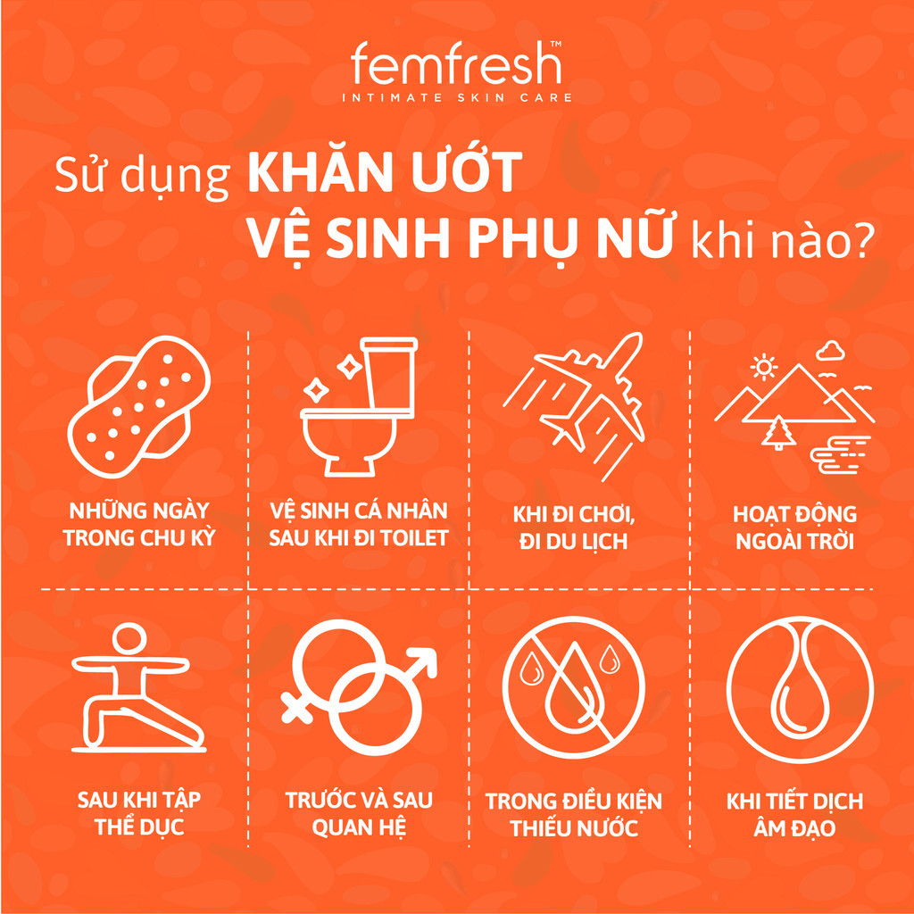 Mô tả Khăn giấy ướt vệ sinh vùng kín phụ nữ cao cấp Femfresh Anh Quốc - 4