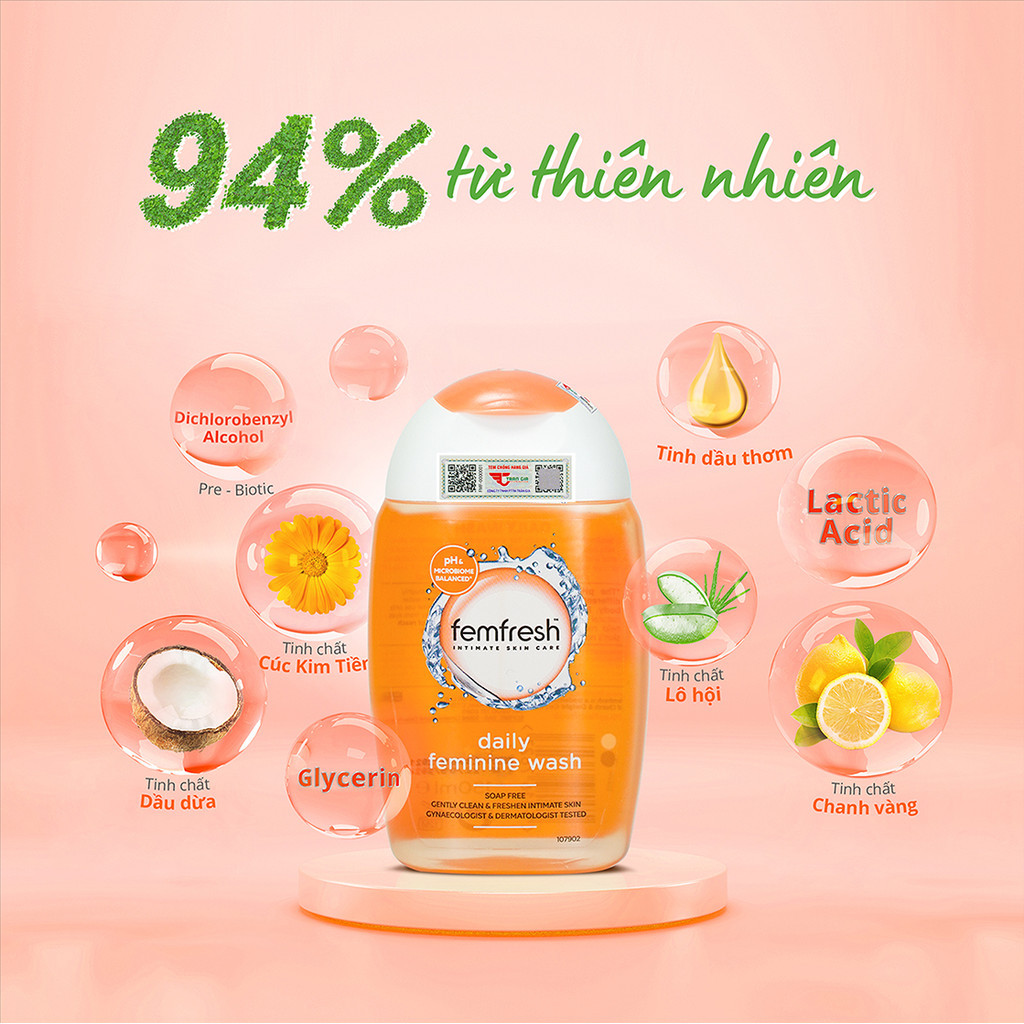 Mô tả Dung Dịch Vệ Sinh Femfresh Daily 150ml + Kem Đánh Răng Capitano 75ml - 2