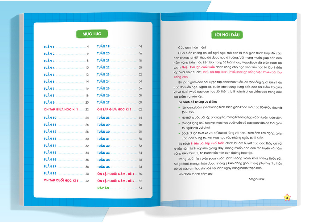 Mô tả Sách Tham Khảo -Phiếu Bài Tập Cuối Tuần Toán 2 (35 Tuần Học) - MEGABOOK - 2