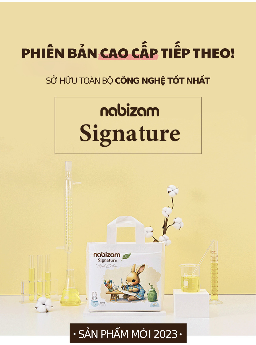 Mô tả Tã/Bỉm Đêm NABIZAM Signature Nội Địa Hàn, Mềm Mại, Siêu Thấm Hút Size L30/XL26/2XL22/3XL20 Cho Bé 8-25k - 2