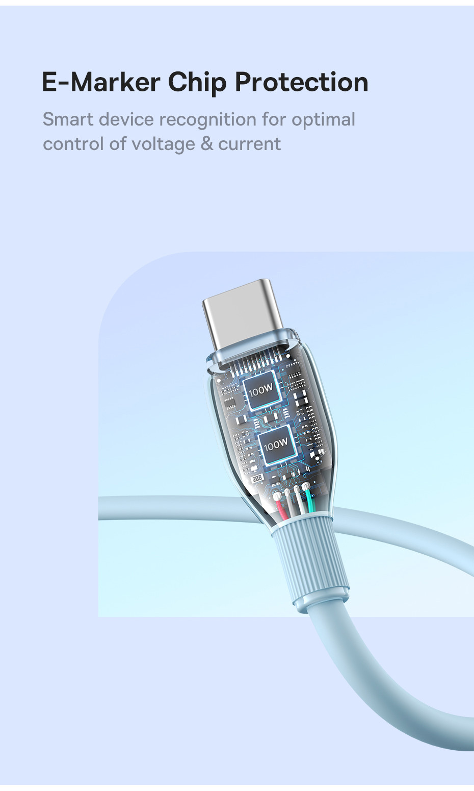 Cáp Sạc Nhanh 100w TypeC to TypeC Baseus Pudding Fast Charging Cable Cho Ip 15 16 17 SamSun LapTop Tablet Huawei Xiaomi – ảnh mô tả chi tiết 3