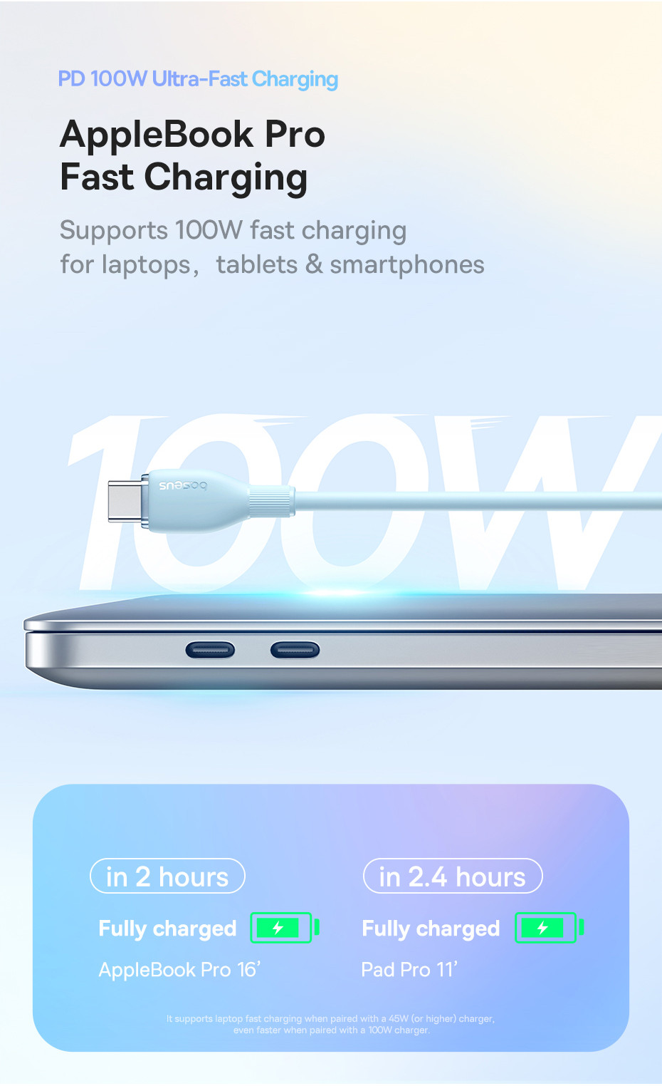 Cáp Sạc Nhanh 100w TypeC to TypeC Baseus Pudding Fast Charging Cable Cho Ip 15 16 17 SamSun LapTop Tablet Huawei Xiaomi – ảnh mô tả chi tiết 6