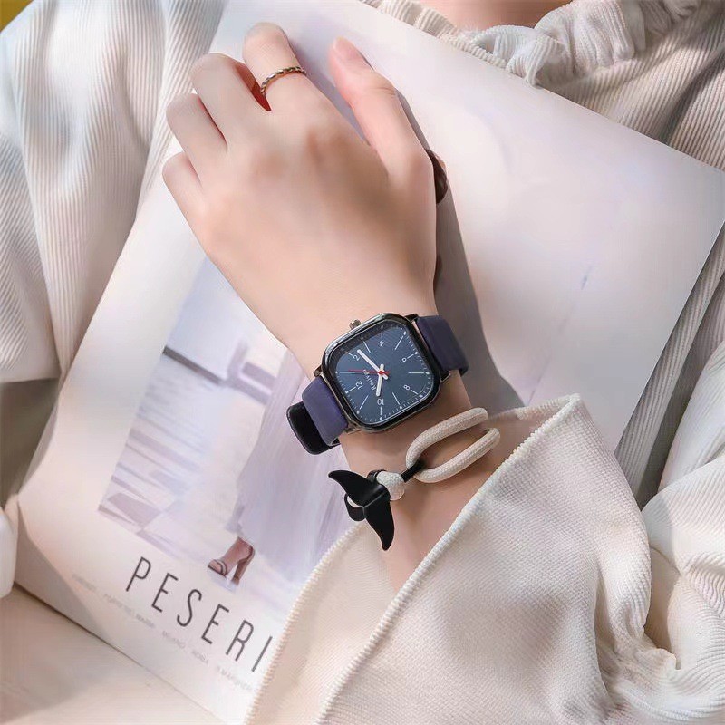 Đồng hồ nam nữ Rosivga R58 mặt số vạch tuyệt đẹp dây da mềm êm tay ...
