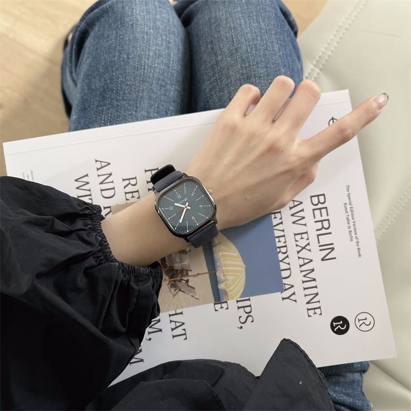 Đồng hồ nam nữ Rosivga R58 mặt số vạch tuyệt đẹp dây da mềm êm tay ...
