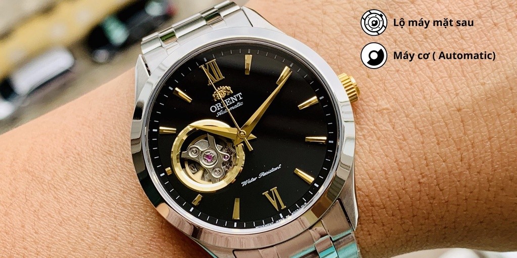 Mô tả Đồng hồ nam Orient Golden Eye Sport FAG0300 cơ lộ máy chống nước kính sapphire chống xước dây thép cao cấp chính hãng - 4