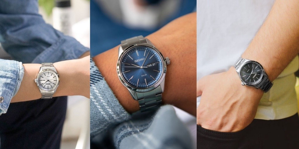 Mô tả Đồng hồ nam Seiko Solar SNE52 máy pin, mặt kính sapphire chống xước, chống nước 10 ATM, dây thép đeo tay cao cấp. - 1