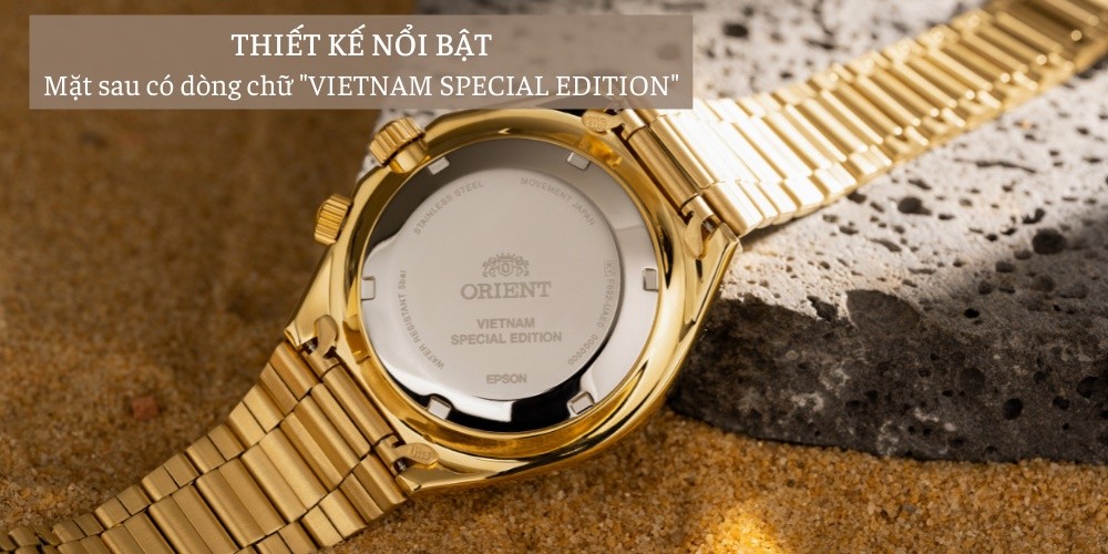 Mặt sau đồng hồ Orient SK Sports RA-AA0B0 Vietnam Special Edition