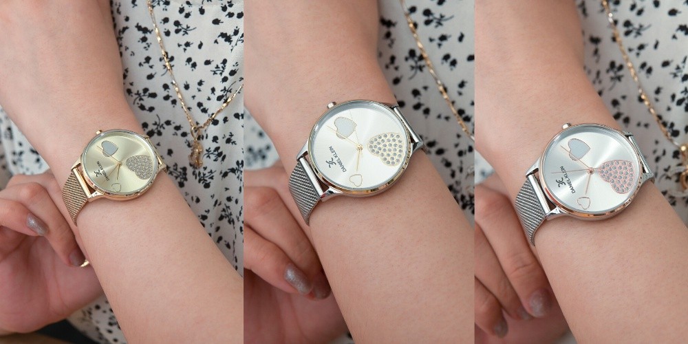 Mô tả Đồng hồ nữ Daniel Klein Watch DK.1.13021 mặt nhỏ đính đá, kính cứng chống xước, chống nước, dây thép đeo tay cao cấp - 1