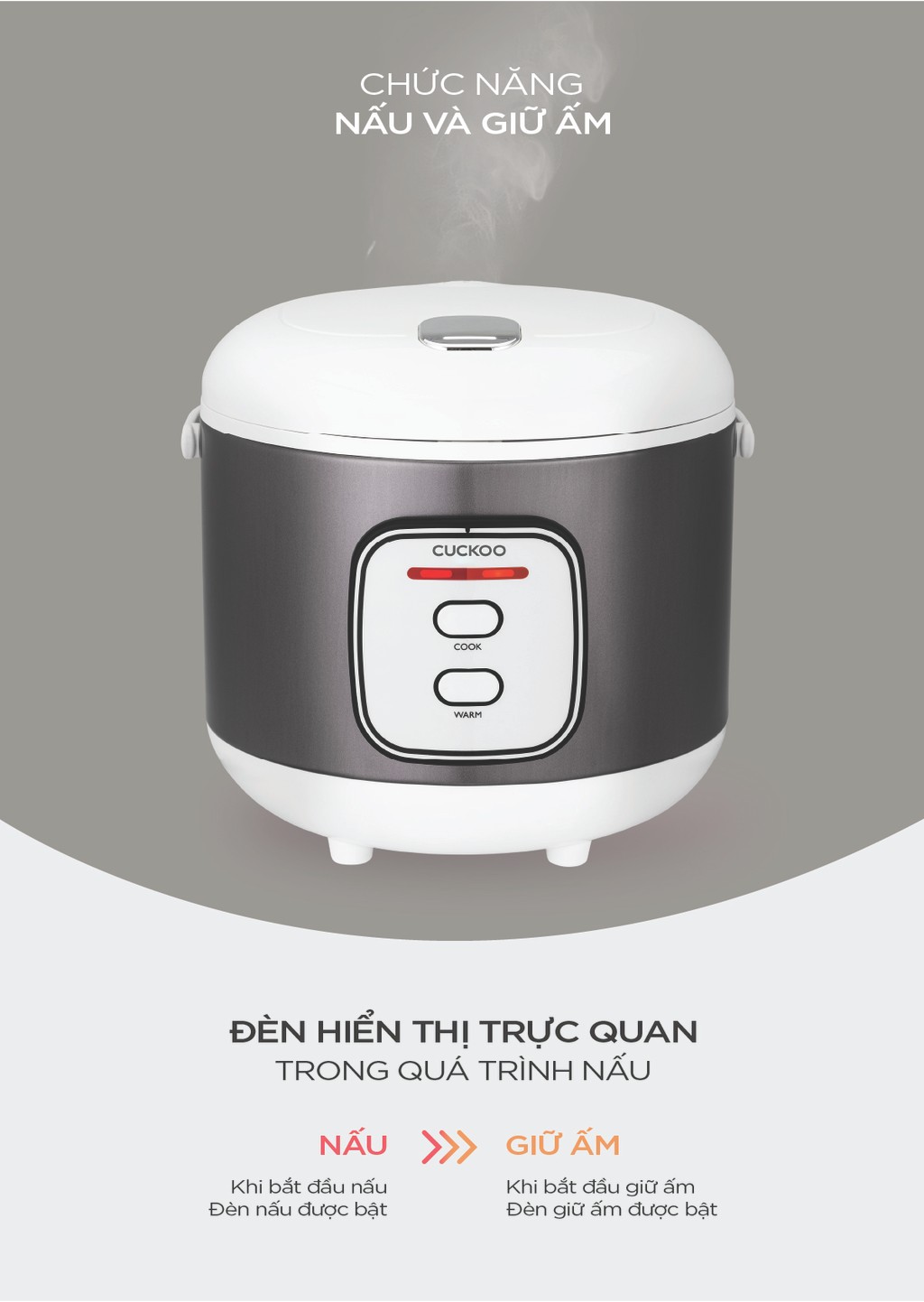 Mô tả Nồi cơm điện Cuckoo 1.8L CR-1005 Màu xám bạc - Lòng nồi chống dính - Bảo hành 2 năm -Hàng chính hãng - 4