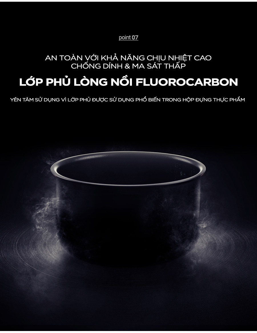 Mô tả Nồi Cơm Điện Cuckoo 3 lít CR-1755- Lòng nồi chống dính- Hàng chính hãng- Bảo hành 2 năm - 9