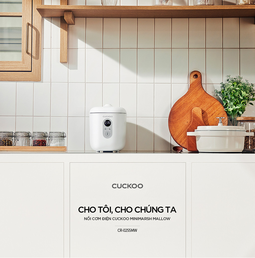 Mô tả Nồi cơm điện Mini Cuckoo 0.36L CR-0255MW - Lòng nồi chống dính - Hàng chính hãng - 1