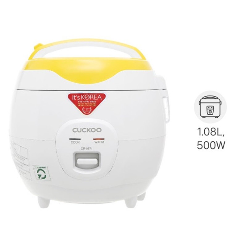 Mô tả Nồi cơm điện Cuckoo 1,08 lít CR-0671- màu vàng- bản Quốc tế - Hàng chính hãng - 1