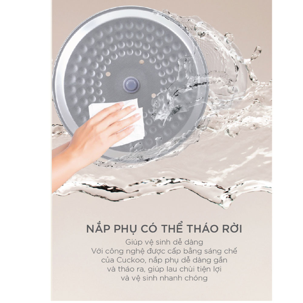 Mô tả Nồi cơm điện Cuckoo 1.8L CR-1095 màu trắng- Công nghệ nhiệt 3D - bản quốc tế tiếng Anh - Hàng chính hãng Cuckoo Việt Nam - 4