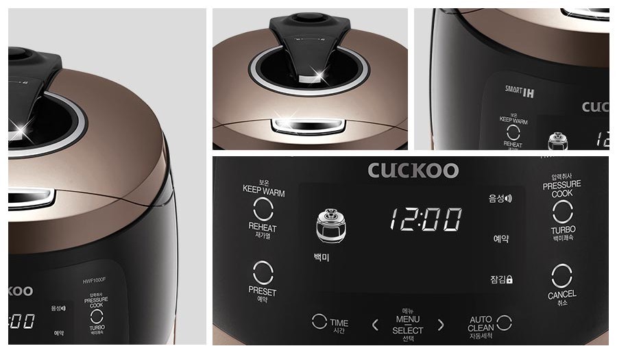 Mô tả Nồi cơm áp suất cao tần Cuckoo 1.8L CRP-HWF1000F thiết kế sang trọng - Bảo hành 2 năm - 3