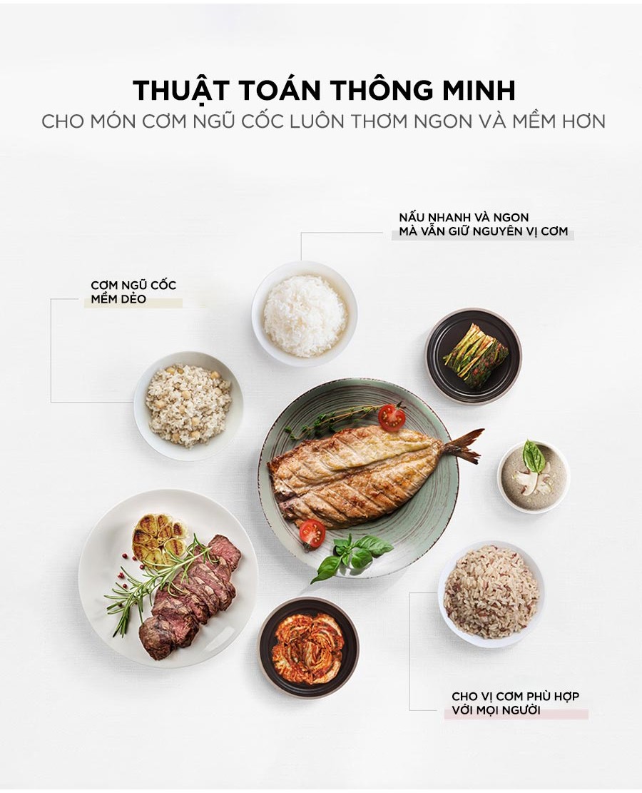 Mô tả Nồi cơm áp suất cao tần Cuckoo 1.8L CRP-HWF1000F thiết kế sang trọng - Bảo hành 2 năm - 5