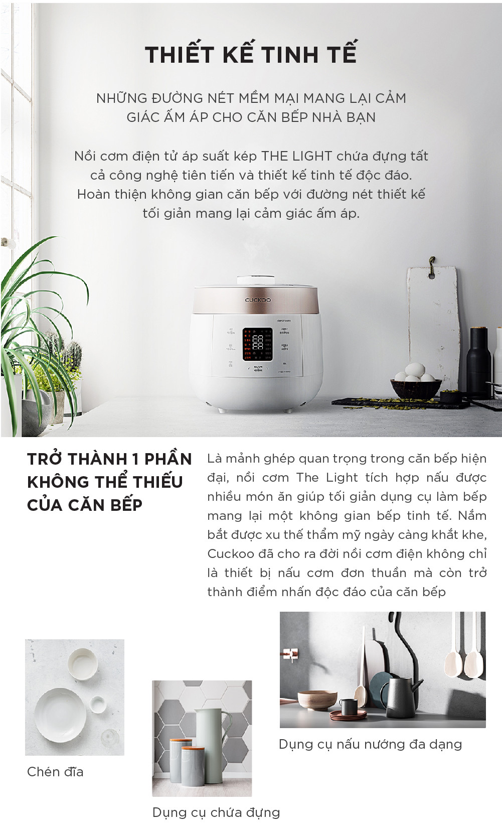 Mô tả Nồi cơm điện tử áp suất kép Cuckoo 1.8L CRP-ST1010FW - Lòng nồi phủ men Xwall độc quyền - 2