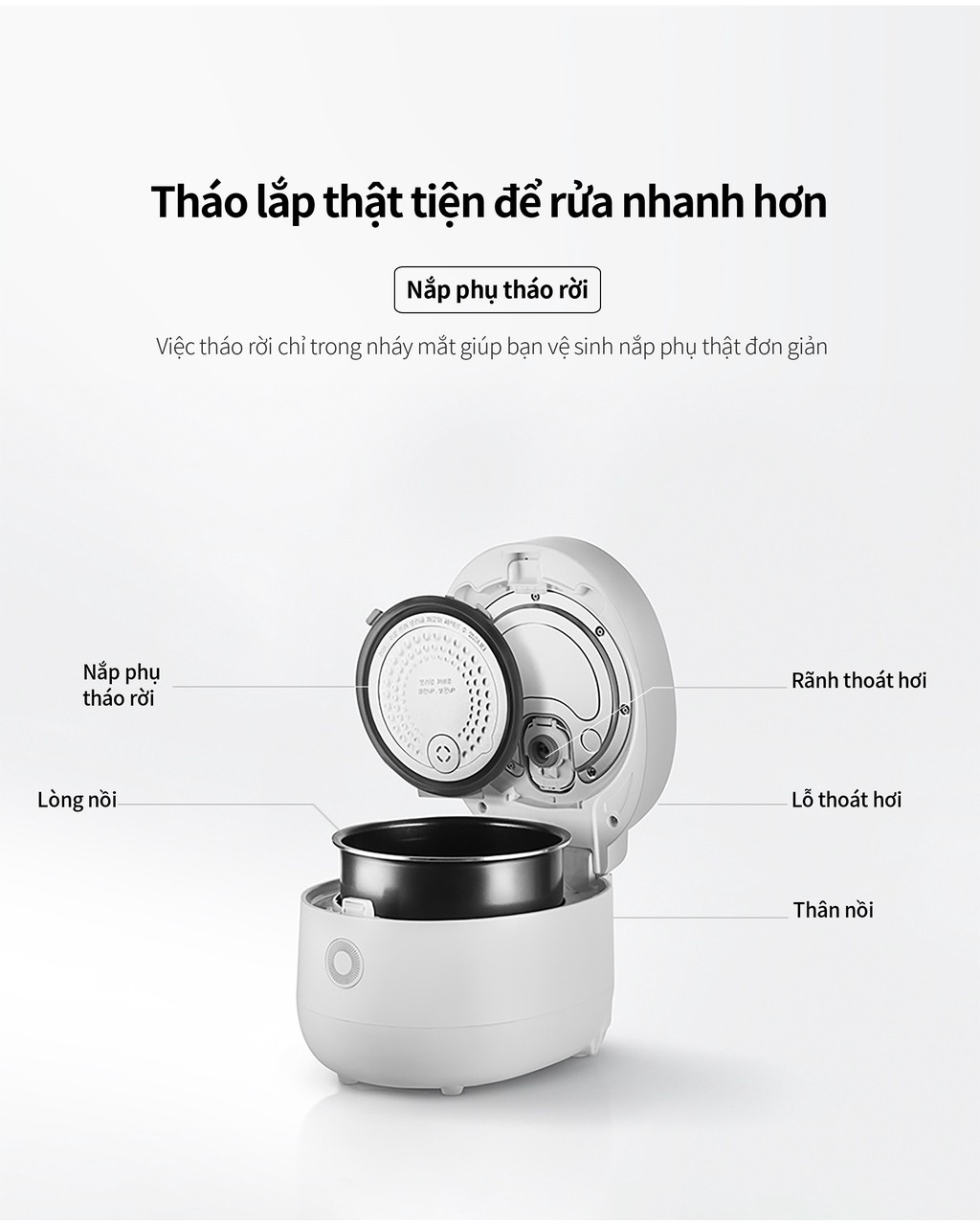 Mô tả Nồi cơm điện tử CUCKOO CR-0675F phiên bản quốc tế 1,08 lít- Lòng nồi chống dính - Hàng chính hãng - 7