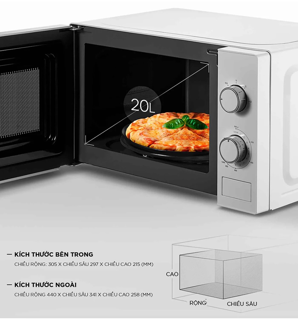 Mô tả Lò vi sóng Cuckoo 20 lít CMW-A201D - Hàng chính hãng - Chất lượng Hàn Quốc - 5